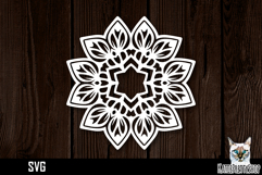 Mandala papercut svg, paper cut file Product Image 1