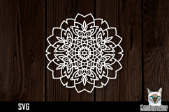 Mandala papercut svg, paper cut file Product Image 1