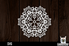 Mandala papercut svg, paper cut file Product Image 1