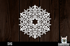 Mandala papercut svg, paper cut file Product Image 1
