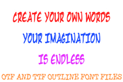 Manga Brush Alphabet Font Lettering ABC Brush OTF TTF Type Product Image 3