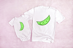 Mange Tout Pea Pod Vegetable Illustration PNG, SVG, JPG Product Image 3
