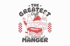 The Greatest Gift Manger Christmas T-shirt Design Product Image 1