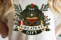 The Greatest Gift PNG, Manger Scene Download Product Image 5