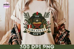 The Greatest Gift PNG, Manger Scene Download Product Image 6