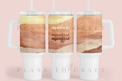 Manifest 40oz Tumbler Sublimation Wrap SVG PNG PDF EPS instant download digital files 