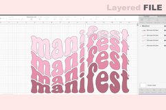 Manifest SVG File, groovy shirt svg, png dxf, eps Product Image 3