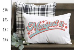 Retro Motivational SVG - Manifest It Cut File Product Image 3