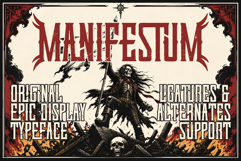 Manifestum | Display typeface Product Image 1