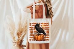 Preppy Textured Halloween Raven Pumpkin Product Image 3
