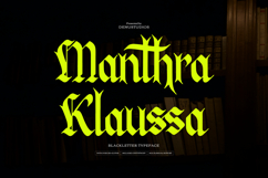 Manthra Klaussa | Blackletter Typeface Product Image 1