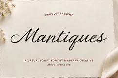 Mantiques Casual Script Wedding Font Product Image 1