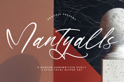 Mantyalls - A Modern Handwritten Script Product Image 1