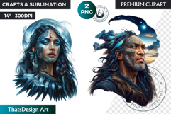 Maori Atua gods Clipart, Polynesian mythology,Tribal PNG Product Image 1