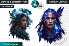 Maori Atua gods Clipart, Polynesian mythology,Tribal PNG Product Image 1