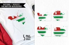 National Sublimation Art- Backgrounds Bundle. Abkhazia Product Image 1