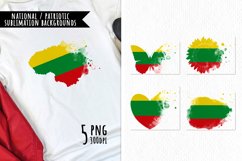 National Sublimation Art- Backgrounds Bundle. Lithuania Product Image 1
