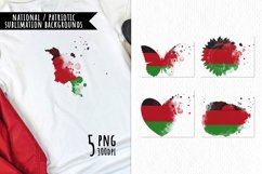 National Sublimation Art- Backgrounds Bundle. Malawi Product Image 1