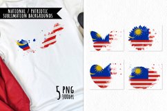 National Sublimation Art- Backgrounds Bundle. Malaysia Product Image 1