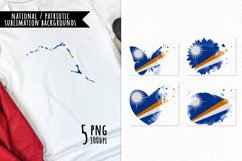 National Sublimation Art- Backgrounds. Marshall Islands Product Image 1