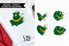 National Sublimation Art- Backgrounds Bundle. Mauritania Product Image 1