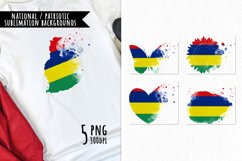 National Sublimation Art- Backgrounds Bundle. Mauritius Product Image 1
