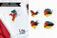 National Sublimation Art- Backgrounds Bundle. Mozambique Product Image 1