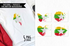 National Sublimation Art- Backgrounds Bundle. Myanmar Product Image 1