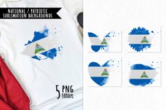 National Sublimation Art- Backgrounds Bundle. Nicaragua Product Image 1