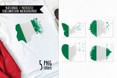 National Sublimation Art- Backgrounds Bundle. Nigeria Product Image 1