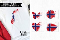 National Sublimation Art- Backgrounds Bundle. Norway Product Image 1