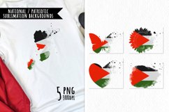 National Sublimation Art- Backgrounds Bundle. Palestine Product Image 1