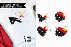 National Sublimation Art- Backgrounds. Papua New Guinea Product Image 1