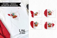 National Sublimation Art- Backgrounds Bundle. Peru Product Image 1