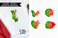 National Sublimation Art- Backgrounds Bundle. Portugal Product Image 1