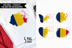National Sublimation Art- Backgrounds Bundle. Romania Product Image 1