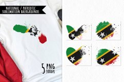 National Sublimation Art- Backgrounds. Saint Kitts and Nevis Product Image 1