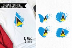 National Sublimation Art- Backgrounds Bundle. Saint Lucia Product Image 1