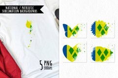 National Sublimation Art- Backgrounds Bundle. Saint Vincent Product Image 1
