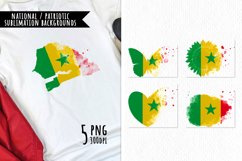 National Sublimation Art- Backgrounds Bundle. Senegal Product Image 1