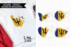 National Sublimation Art- Backgrounds Bundle. Barbados Product Image 1