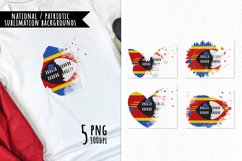 National Sublimation Art- Backgrounds Bundle. Swaziland Product Image 1