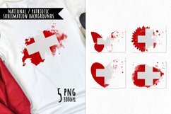National Sublimation Art- Backgrounds Bundle. Switzerland Product Image 1