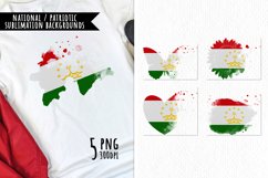 National Sublimation Art- Backgrounds Bundle. Tajikistan Product Image 1