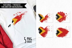 National Sublimation Art- Backgrounds Bundle. Timor East Product Image 1