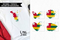 National Sublimation Art- Backgrounds Bundle. Togo Product Image 1