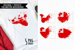 National Sublimation Art- Backgrounds Bundle. Tonga Product Image 1