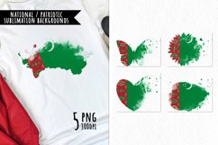 National Sublimation Art- Backgrounds Bundle. Turkmenistan Product Image 1