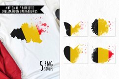 National Sublimation Art- Backgrounds Bundle. Belgium Product Image 1