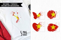 National Sublimation Art- Backgrounds Bundle. Vietnam Product Image 1